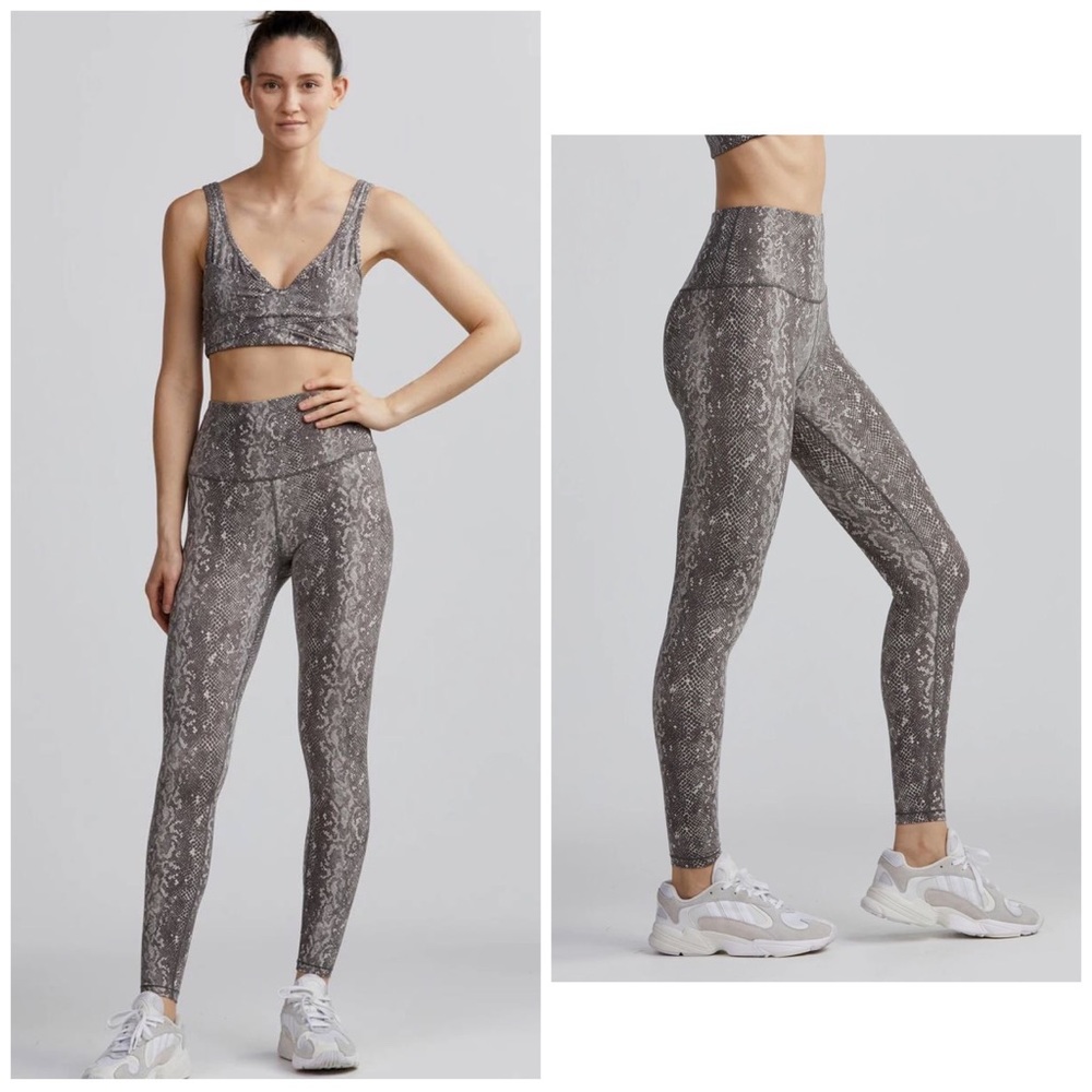 Varley Leggings Century 2.0 Pumice Viper Python Snake Print size XS
